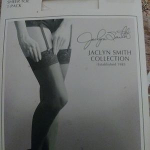 Jaclyn Smith garter belt + stockings